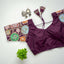 Wine Golden Embroidered Blouse with Sequins on Seoul Silk Sleeves ClothsVilla