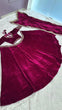 Load image into Gallery viewer, Wine Luxurious Velvet Lehenga Set with Sequins, Dori &amp; Zari Work — For the Unconventional Diva ClothsVilla