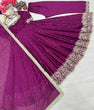 Load image into Gallery viewer, Wine Party Wear Pur Vichitra Silk Anarkali Gown with Dupatta Set