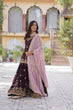 Load image into Gallery viewer, Wine Premium Designer Kurti-Plazzo-Dupatta Set with Sequins Embroidery - Ready to Wear