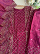 Load image into Gallery viewer, Wine Premium Designer Party Wear Ready-Made Top, Plazzo &amp; Dupatta Set ClothsVilla