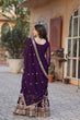 Load image into Gallery viewer, Wine Premium Designer Readymade Gown-Dupatta Collection ClothsVilla