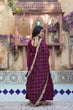 Load image into Gallery viewer, Wine Premium Readymade Elegant Flair Gown with Designer Dupatta