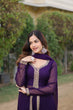 Load image into Gallery viewer, Wine Premium Readymade Kurti Pant Dupatta Set in Faux Blooming &amp; Embroidery ClothsVilla