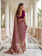 Load image into Gallery viewer, Wine Pure Nylon Saree With zari work ClothsVilla