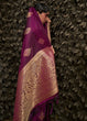 Load image into Gallery viewer, Wine Regal Woven Pure Silk Banarasi Saree ClothsVilla