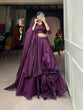 Load image into Gallery viewer, Wine Simple &amp; Elegant Rajwadi Chanderi Lehenga Choli ClothsVilla