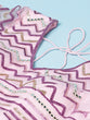 Load image into Gallery viewer, Women Lavender Net Zig-Zag Embroidered Semi-Stitched Lehenga, Unstitched Blouse &amp; Dupatta Clothsvilla