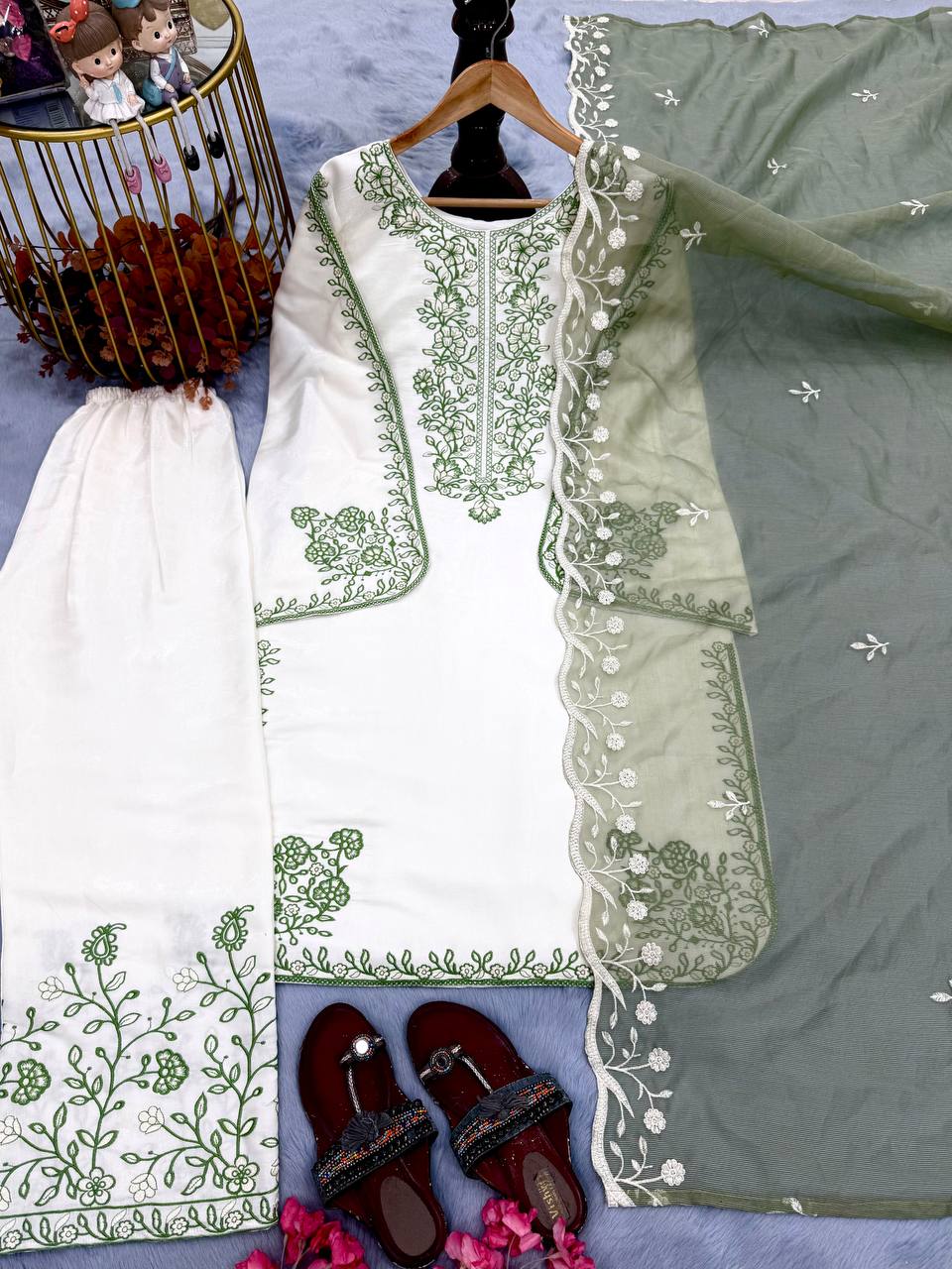 Women's Roman Glass Palazzo Set ClothsVilla