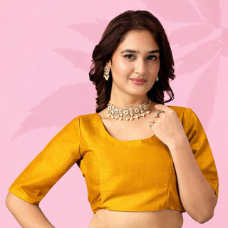 Yellow Art Silk Saree with Sequins Work ClothsVilla