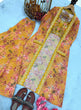 Load image into Gallery viewer, Yellow Bollywood Style Indo-Western Koti, Plazzo &amp; Blouse Set with Floral Digital Print &amp; 5MM Sequins Work ClothsVilla