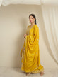 Load image into Gallery viewer, Yellow Chinon Kurta Palazzo Set ClothsVilla