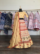 Load image into Gallery viewer, Yellow Color Captivate Hearts in This Exquisite Vaishali Silk Printed Lehenga Choli with Muslin Silk Dupatta ClothsVilla