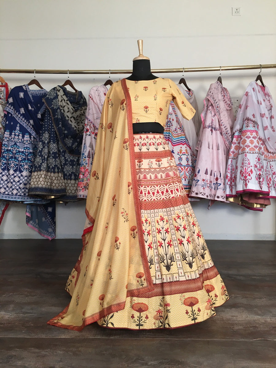 WMN 1010 Vaishali Silk Printed Lehenga Choli Collection