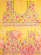 Load image into Gallery viewer, Yellow colour Organza Floral design digital print Semi-Stitched Lehenga choli &amp; Dupatta Clothsvilla