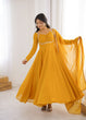 Load image into Gallery viewer, Yellow Designer Dori Neck Kurti Set ClothsVilla