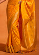 Load image into Gallery viewer, Yellow Designer Satin Silk Saree with Blouse Piece ClothsVilla