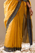 Load image into Gallery viewer, Yellow Elegant Banarasi Silk Blend Saree with Zari Woven Border ClothsVilla