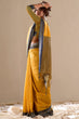 Load image into Gallery viewer, Yellow Elegant Banarasi Silk Blend Saree with Zari Woven Border ClothsVilla