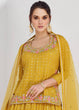 Load image into Gallery viewer, Yellow Elegant Chinon Embroidered Lehenga Set with Dupatta Clothsvilla