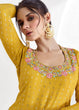 Load image into Gallery viewer, Yellow Elegant Chinon Embroidered Lehenga Set with Dupatta Clothsvilla