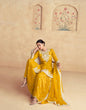 Load image into Gallery viewer, Yellow Elegant Chinon Embroidered Suit Set with Dupatta ClothsVilla