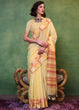 Load image into Gallery viewer, Yellow Elegant Cotton Silk Blended Saree – Graceful &amp; Lustrous Drape ClothsVilla