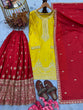 Load image into Gallery viewer, Yellow Elegant Pur Chinon Silk Embroidered Palazzo Set with Dupatta – Fully Stitched ClothsVilla