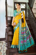 Load image into Gallery viewer, Yellow Elegant Slub Lilan Saree – Luxurious Semi Tussar Silk ClothsVilla