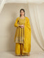 Yellow Embroidered Kurta Palazzo Set ClothsVilla