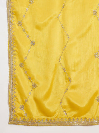 Yellow Embroidered Palazzo Set Clothsvilla