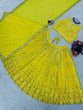 Load image into Gallery viewer, Yellow Fox Georgette Embroidered Lehenga Set with 9mm Sequins Semi-Stitched Elegance for Festive Glamour Clothsvilla