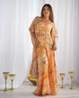 Load image into Gallery viewer, Yellow Georgette Shrug Palazzo Set ClothsVilla