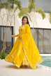Load image into Gallery viewer, Yellow Graceful Faux Blooming Embroidered Gown with Sequins Dupatta – Fully Stitched Elegance ClothsVilla