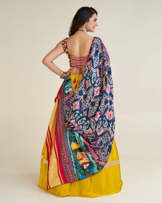 Yellow Graceful Garba Nights – Exquisite Designer Chaniya Choli ClothsVilla