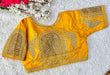 Load image into Gallery viewer, Yellow Handcrafted Sequence Blouse in Watermelon Silk – Perfect Fit for Any Occasion ClothsVilla