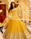 Yellow Heart-Stealing Georgette Lehenga Set ClothsVilla