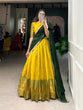 Load image into Gallery viewer, Yellow Kanjivaram Lehenga Choli with Graceful Georgette Dupatta ClothsVilla