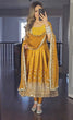 Load image into Gallery viewer, Yellow Elegant Dual-Tone Chinon Silk Anarkali Gown Set – Embroidered Party Wear