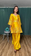 Yellow Modern Elegance – Stunning Satin Georgette Co-Ord Set ClothsVilla