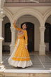 Load image into Gallery viewer, Yellow Navratri Special Bandhani Kurti with Kora Cotton Frill Lehenga Set – Full Stitched ClothsVilla