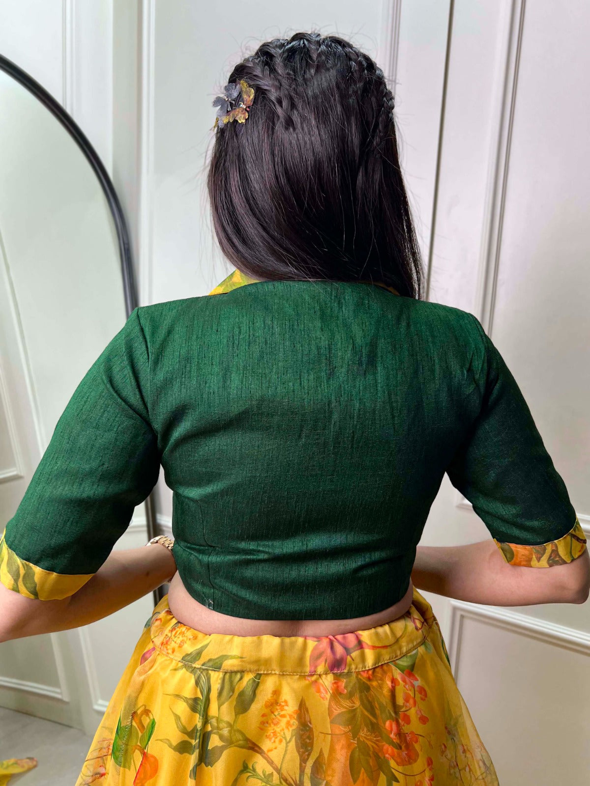 Yellow Organza Lehenga Co-ord Set for Effortless Elegance ClothsVilla