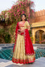 Yellow Paithani Zari Weaving Lehenga Set ClothsVilla