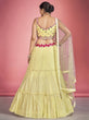Load image into Gallery viewer, Yellow Pakistani Georgette Lehenga Choli For Indian Festivals &amp; Weddings - Sequence Embroidery Work, Thread Embroidery Work, Mirror Work Clothsvilla