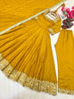 Load image into Gallery viewer, Yellow Party Wear Pur Vichitra Silk Anarkali Gown with Dupatta Set