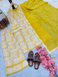 Load image into Gallery viewer, Yellow Premium  Designer Cotton Readymade Top Plazzo set With Dupatta ClothsVilla