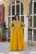 Load image into Gallery viewer, Yellow Premium Designer Readymade Gown with Dupatta Collection ClothsVilla