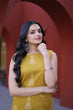 Load image into Gallery viewer, Yellow Printed Cotton Kurti Pant Set ClothsVilla