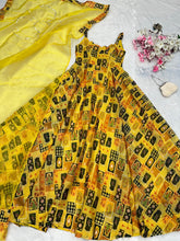 Load image into Gallery viewer, Yellow Ri8 Exclusive Anarkali Gown – Elegance Meets Modernity Clothsvilla