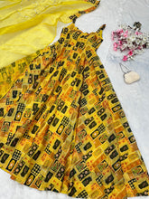 Load image into Gallery viewer, Yellow Ri8 Exclusive Anarkali Gown – Elegance Meets Modernity Clothsvilla